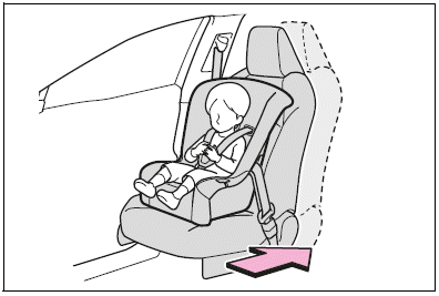 When installing a child restraint system to a front passenger seat