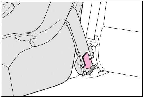 Removing a child restraint system installed with a seat belt
