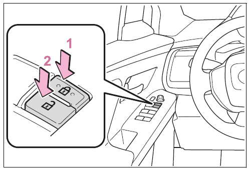 Using the door lock switches
