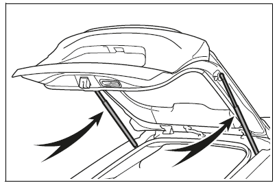 Back door damper stays