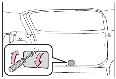 If the back door opener is inoperative