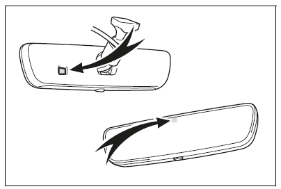 To prevent sensor error (vehicles with auto anti-glare inside rear view mirror)