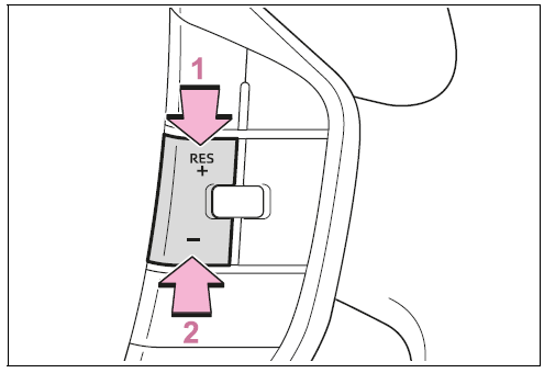 Adjusting the set vehicle speed