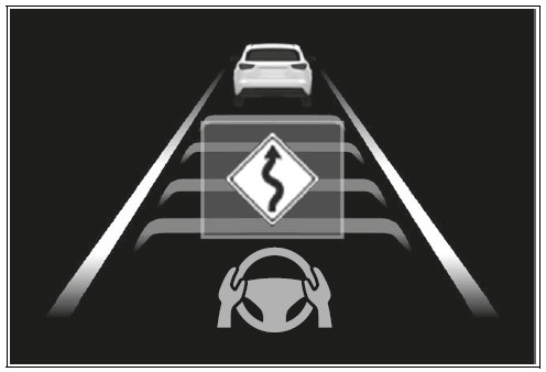 Curve speed reduction function