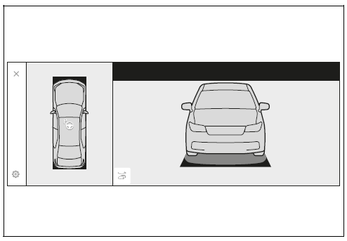 Parking using the perpendicular parking (forward/ reverse) function