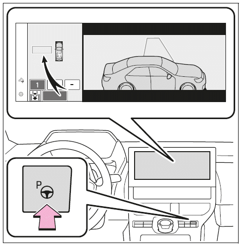 When parking in a parking space registered to the memory function