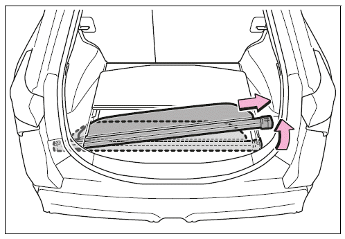 Removing the luggage cover unit