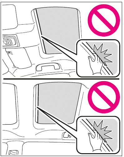 Opening and closing the electronic sunshade