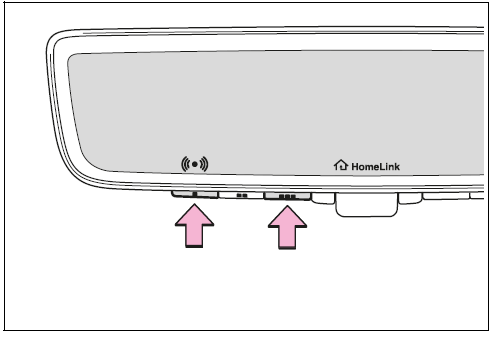 Erasing the entire Home- Link memory (all three codes)