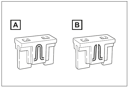 Type A Fuses: Normal and Blown