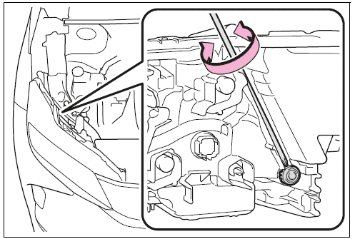 Adjusting the headlight aim