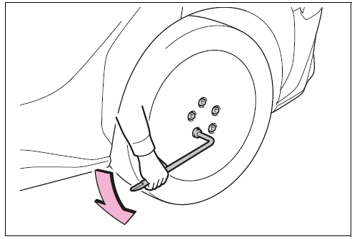 Replacing a flat tire