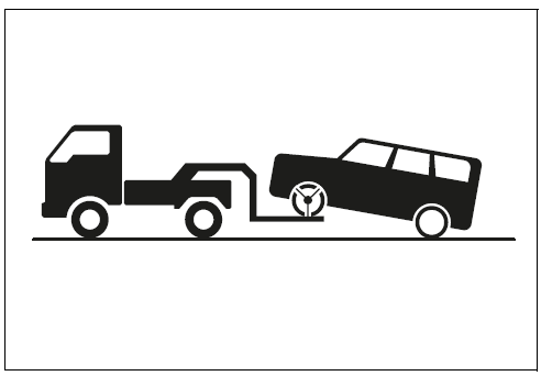 Towing with a wheel-lift type truck
