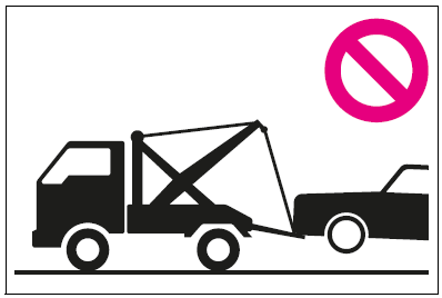 Towing with a sling-type truck